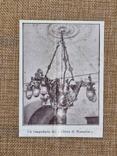 Lampadario del fabbro di Mussolini ferro battuto stile fascista Stampa del 1933