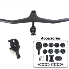 Manubrio integrato in carbonio con stelo alzatina bici mtb -9 gradi 70 80 90 100mm