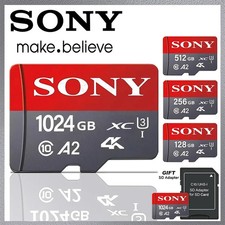Sony Micro SD 1TB  Memory Card UP TO 100MB/s C10 E ADATTATORE