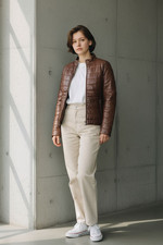Giacca In Pelle Da Donna In