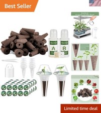 126 Piece Hydroponic Pods Kit: Grow Herbs & Veggies Indoors / Outdoors Easily