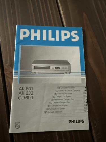 Philips 601 ak630 600 - 601, cd