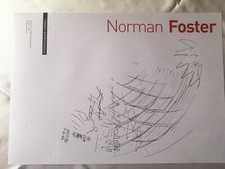 NORMAN FOSTER schizzo per Swiss Re Headquarter London STAMPA FOTO ARCHITETTURA 