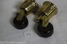 COPPIA DI ROTELLE INGLESI IN CERAMICA PER TAVOLO DA PRANZO / ACCESSORI RESTAURO