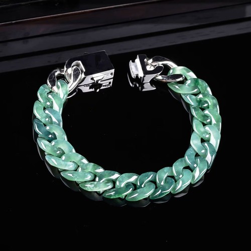 Bracciale maglia cordino vera