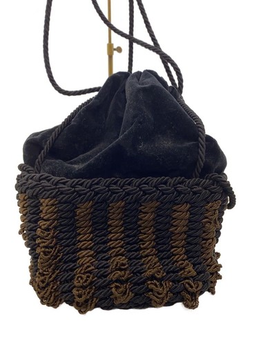 Zaino fendi velluto - zaino, nero
