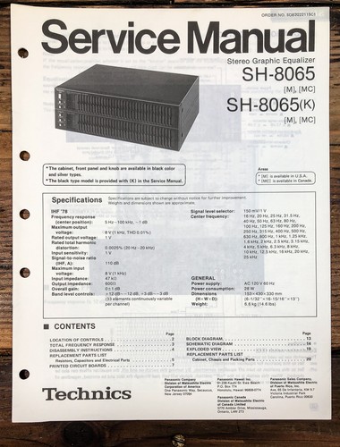 Technics 8065 equalizzatore - technics,