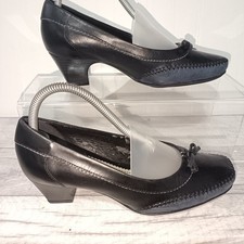 Scarpe K nere tacco a cono