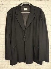 Giacca blazer Giorgio Armani misto lana nero donna taglia 46 tasche con cerniera