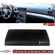 Coperchio vano portaoggetti nero sportello maniglia per Audi A4 S4 RS4 B6 B7 2001-2008 IT