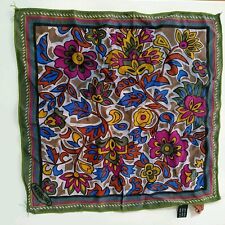 MISSONI fazzoletto taschino foulard Pochette Seta Anni 90 Vintage 30x30 Cm Vedi 