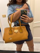 Borsa gioiello ecopelle senape a spalla donna NUOVA