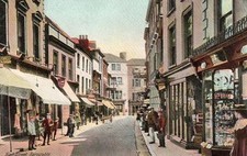 High Street Barnstaple Frank Snow Advertising unused old pc B & D 's Kromo