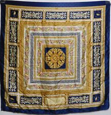 FOULARD 100% PURA SETA SILK SOIE VINTAGE DONNA BASILE (700) 88cm x 90cm