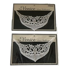 Venice Lace Sew On White Tulip