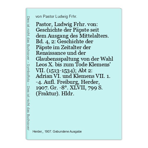 Pastor ludwig frhr von - pastor,,