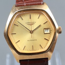 Orologio automatico uomo vintage anni 70 LONGINES Cal.L633.1 oro esagonale...