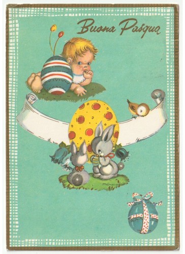 1967 buona pasqua cartolina - 1967,