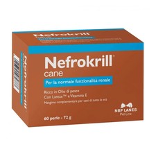 NBF Lanes Nefrokrill Mangime Mangime Complementare per Cani, 60 perle