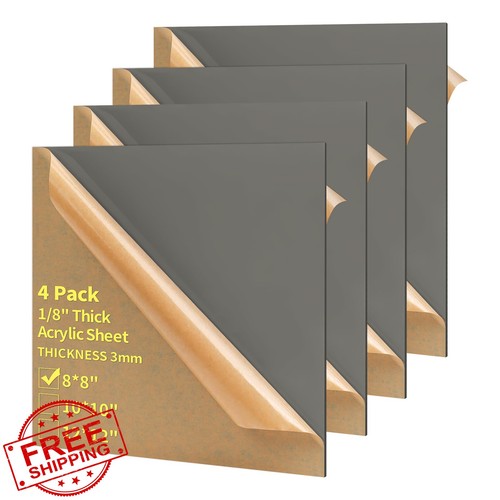 Fogli acrilici 4pz - fogli, 8x8
