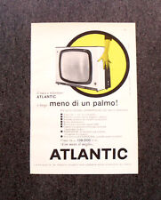 M116- Advertising Pubblicità -1960- ATLANTIC TELEVISORE , LARGO MENO DI UN PALMO