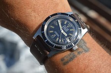 RARE AVIA MARINO REF. 15009 MEN'S VINTAGE STAINLESS STEEL DIVER WATCH UHR MONTRE