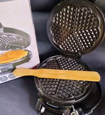 Piastra Waffle Wafer Waffel per 5 cialde belghe a scacchiera 1000 W - OTTIMA