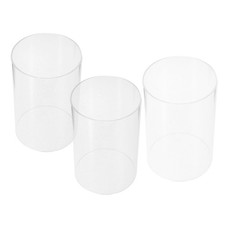 3 Pcs Bicchieri Porta Candele Portacandele Paralume in Trasparente