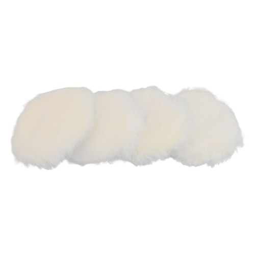 4pcs wool polishing pads - wool, 125mm