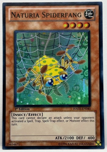 Naturia spiderfang - yu-gi-oh!,