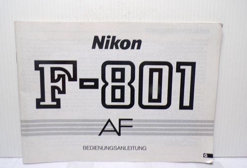 Nikon 801 manuale - f-801., di