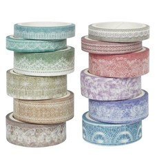 3x(Modelli Pizzo Washi Tape Washi Tape Set Adesivo Decorativo R7C1)9681