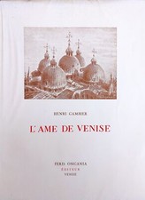 GAMBIER HENRI L' AME DE VENISE