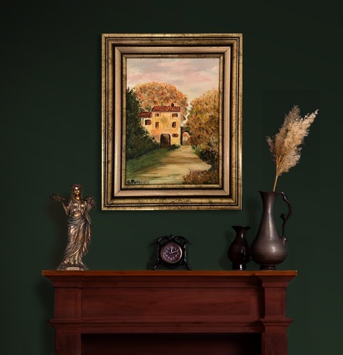 Dipinto olio pollacchi - olio,