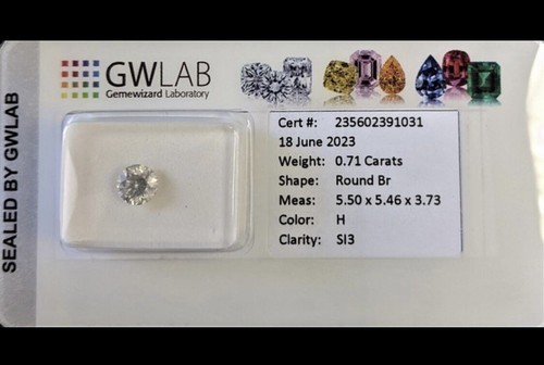 Diamante naturale ct - naturale, 0.71