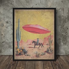 COWBOY UFO ALIENO arte da