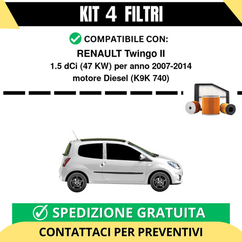 Kit filtri tagliando per - 4,