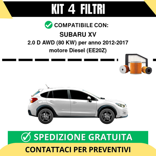 Kit filtri tagliando per - 4,