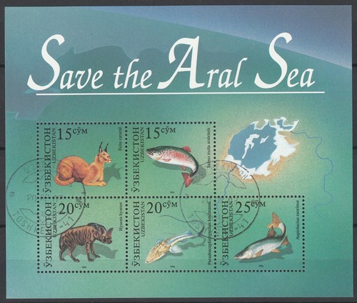 Uzbekistan 1996 fauna pesci - 1996, fauna,