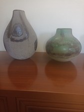 Coppia di vasi vetro di murano