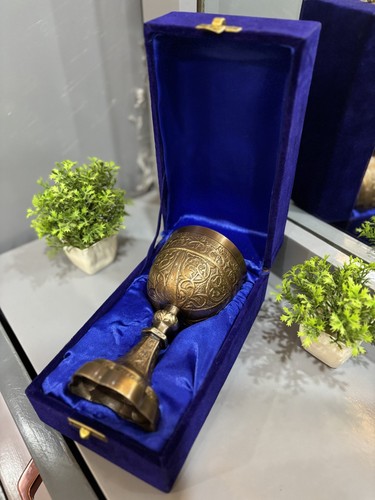Antico calice bronzo coppa - antico, in