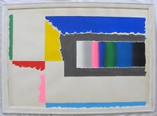 Ennio FINZI (Venezia 1931) Senza Titolo Olio su cartone cm 70x100 anno 1990