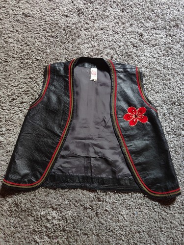 Gilet vintage criss vera pelle - vintage,