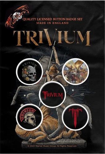 Trivium buttonset badges set - trivium,