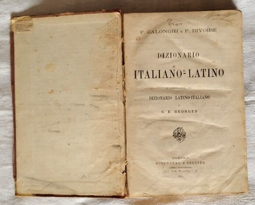 Dizionario italiano latino - -,