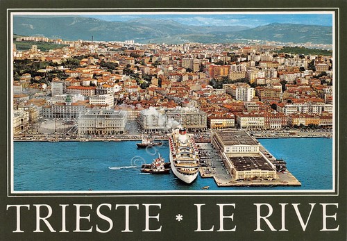Cartolina trieste rive - trieste, le