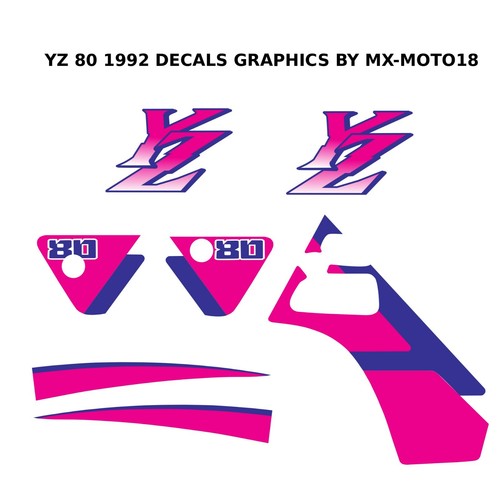 Yamaha 1992 decal - yamaha, yz