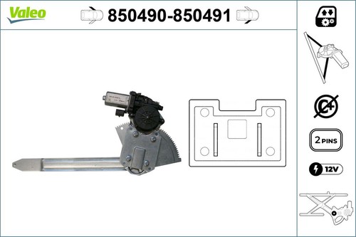 Alzavetro valeo 850490 per - valeo,
