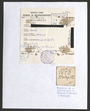 WWII - Tessera di riconoscimento Campo Italiano No. 3 + Piastrina Stalag 327