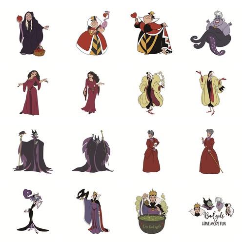 Disney villains fustelle - disney, da